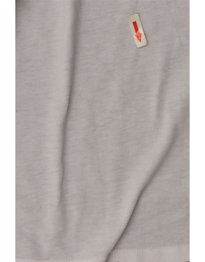 Camiseta feminina Fila Graphic UK 14 médio branco colorblock poliéster