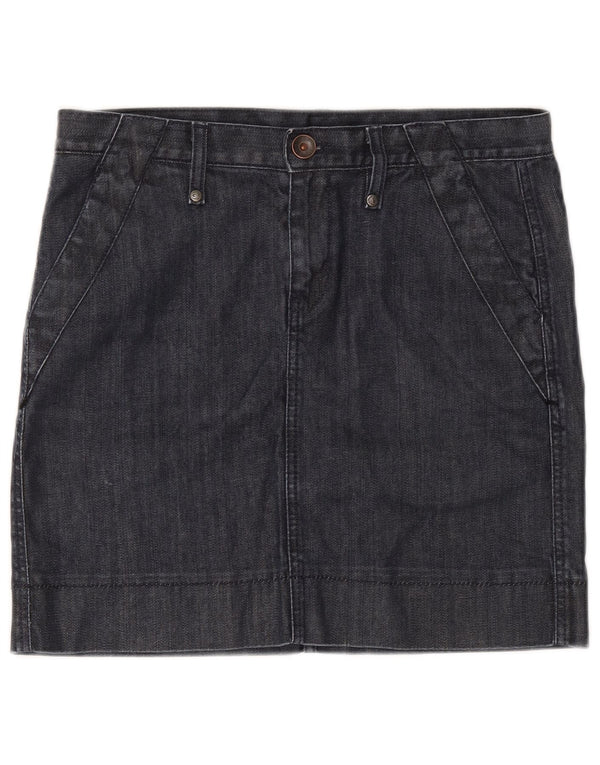 Saia jeans feminina Benetton W32 grande azul marinho