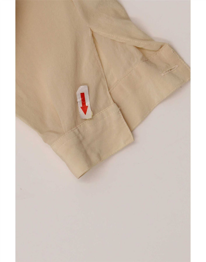 Blusa feminina vintage IT 44 médio off white seda