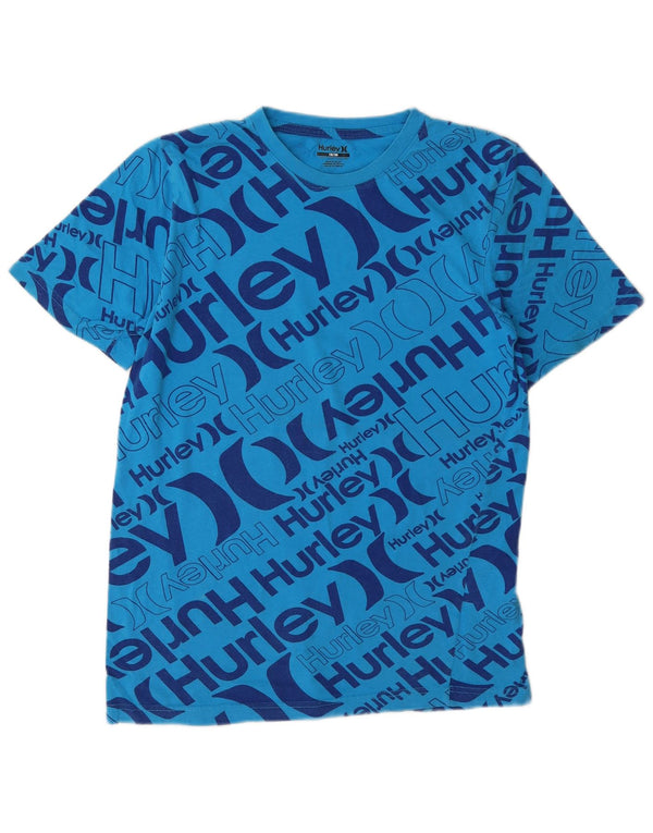 Camiseta Hurley Boys Graphic 13-14 Anos Azul Algodão