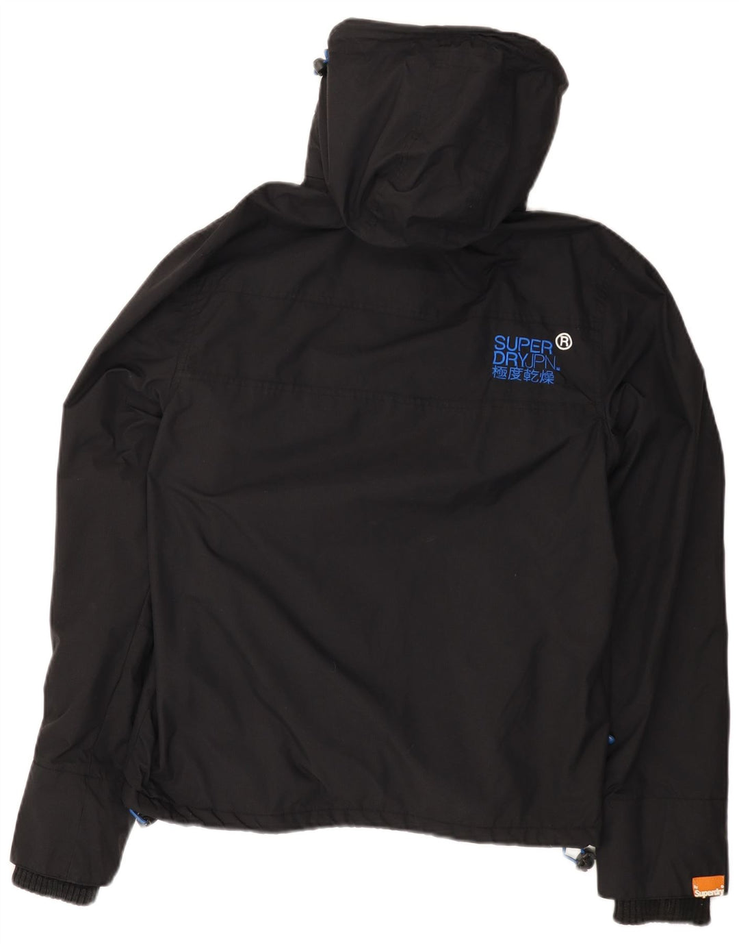 Jaqueta corta-vento masculina Superdry The Windcheater Graphic UK 36 pequena preta