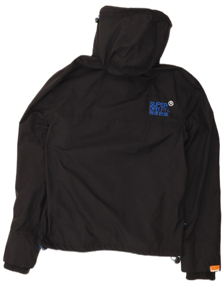 Jaqueta corta-vento masculina Superdry The Windcheater Graphic UK 36 pequena preta