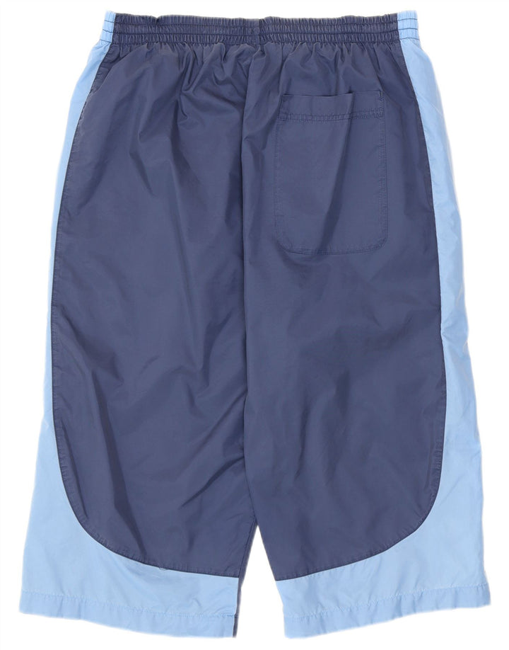 Bermuda esportiva Nike masculina bermuda grande azul marinho colorblock nylon