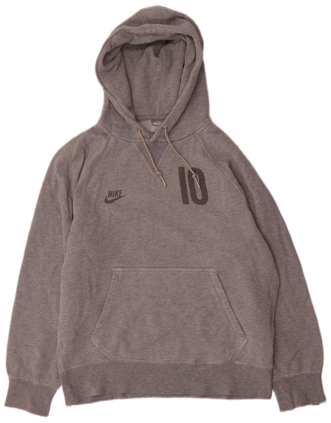 Jumper com capuz gráfico masculino Nike pequeno algodão cinza