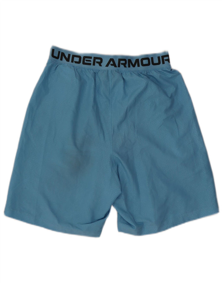 Under Armour Mens Graphic Sport Shorts Pequeno Poliéster Geométrico Azul