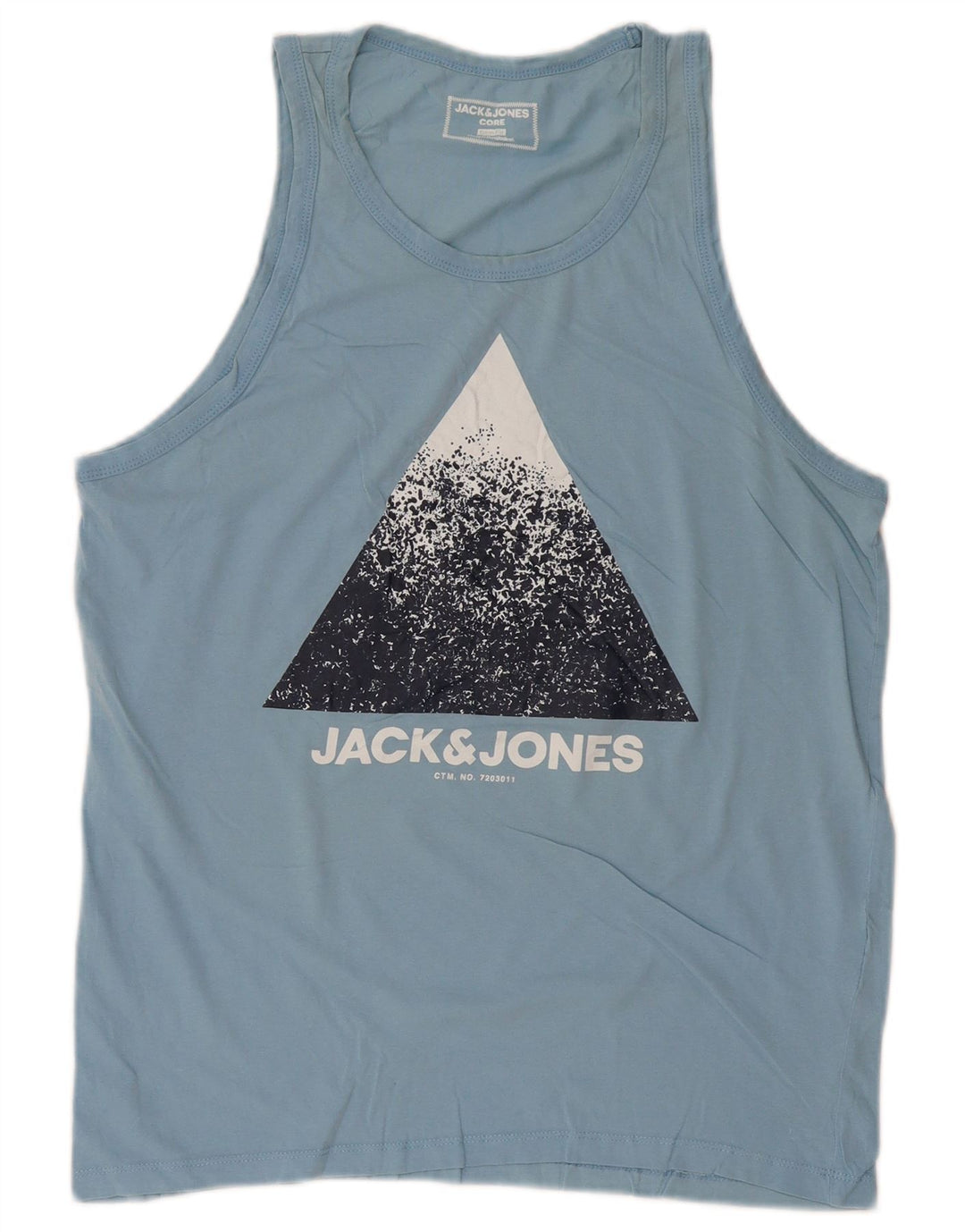 Colete masculino JACK & JONES Core Slim Fit gráfico grande azul