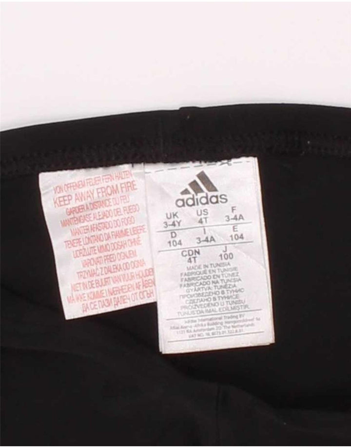 Shorts esportivos Adidas meninos 3-4 anos preto poliéster