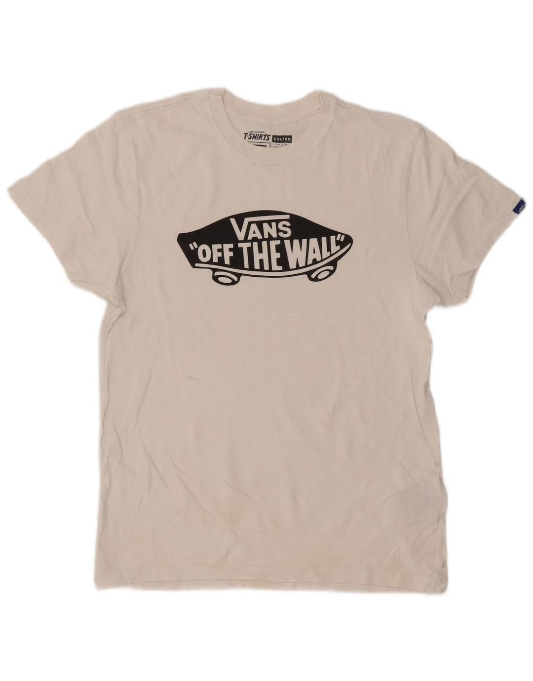 Camiseta masculina Vans Custom Fit Graphic Top Médio Algodão Branco