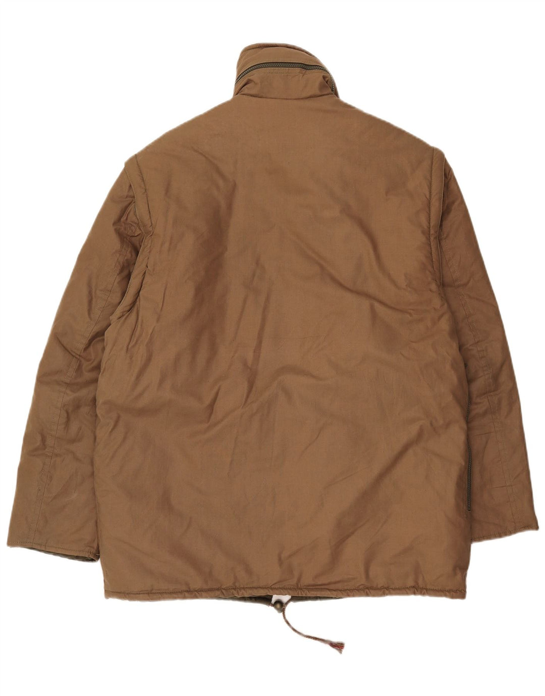 Jaqueta acolchoada masculina vintage com capuz IT 52 XL cáqui