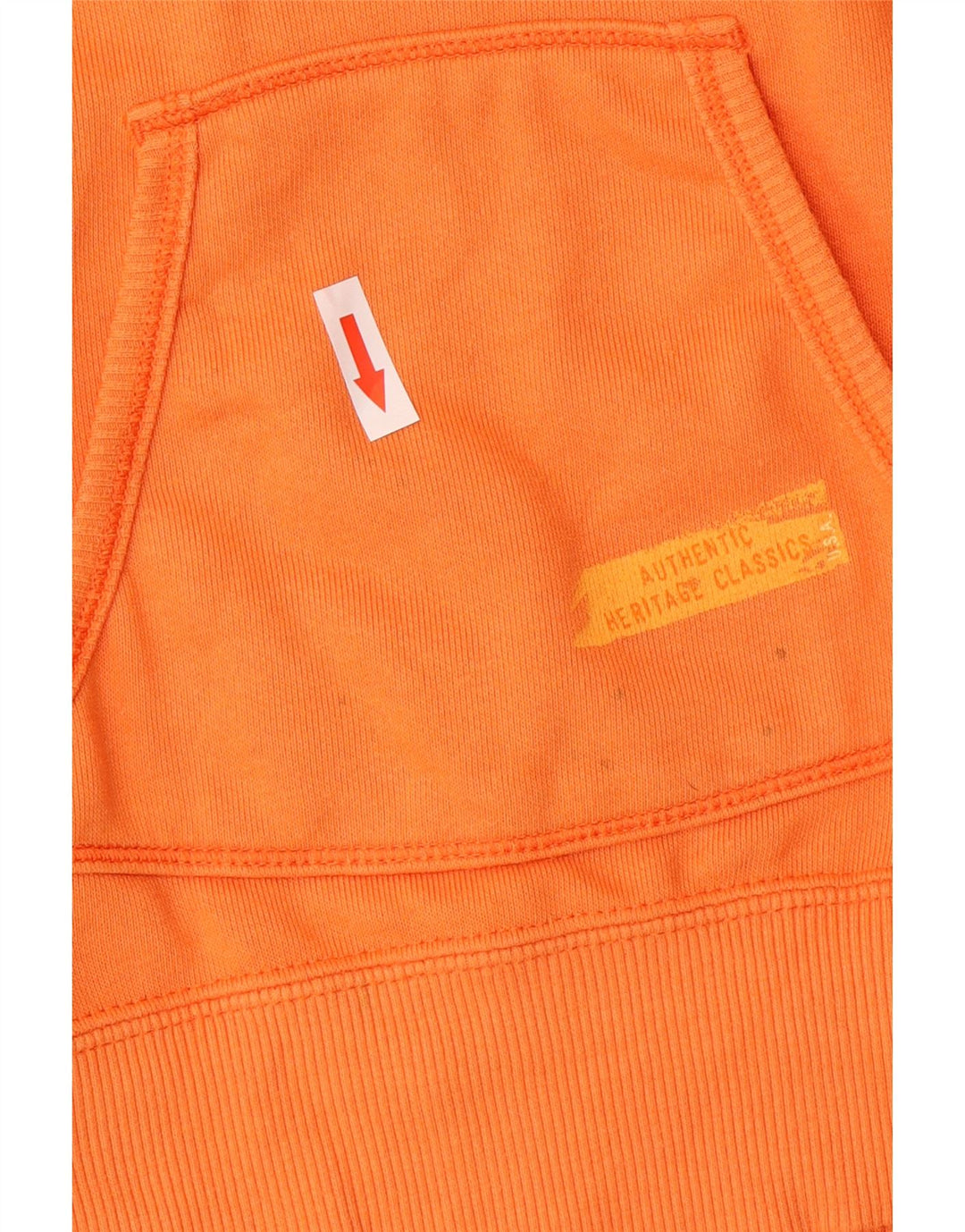 Jumper com capuz gráfico Champion feminino Heritage Classics Reino Unido 10 pequeno laranja