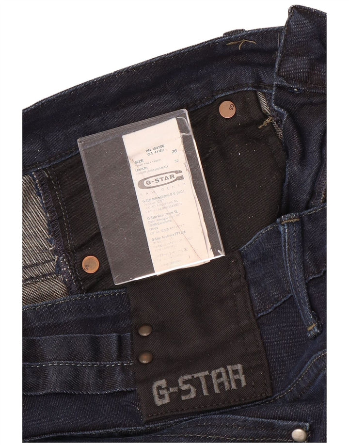 Jeans skinny feminino G-STAR W26 L32 algodão azul marinho