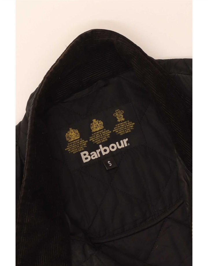 Jaqueta acolchoada masculina Barbour UK 36 pequena preta