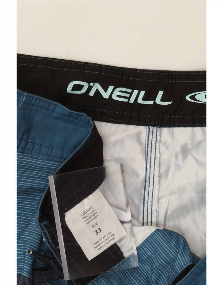 Shorts de natação masculino O'Neill médio azul colorblock poliéster