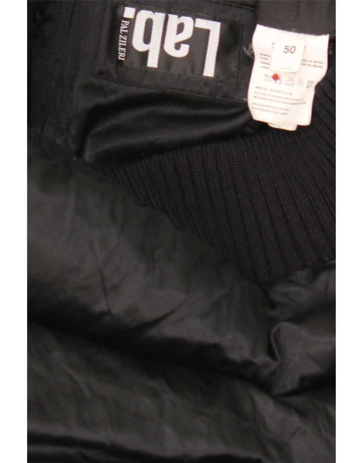 Jaqueta acolchoada com capuz feminina Pal Zileri IT 50 XL poliéster preto