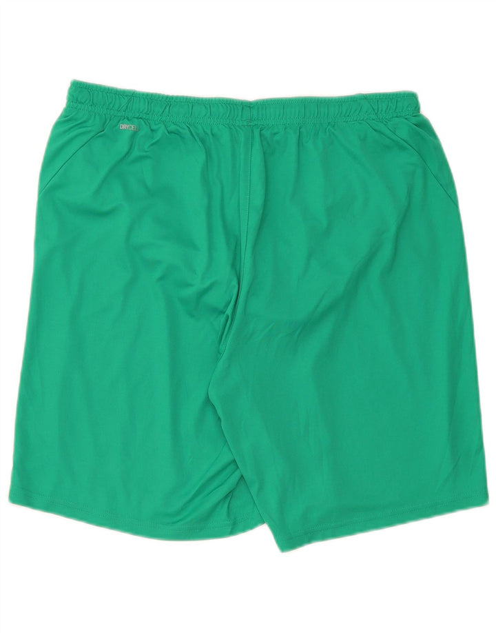 Shorts esportivos masculinos Puma grande poliéster verde