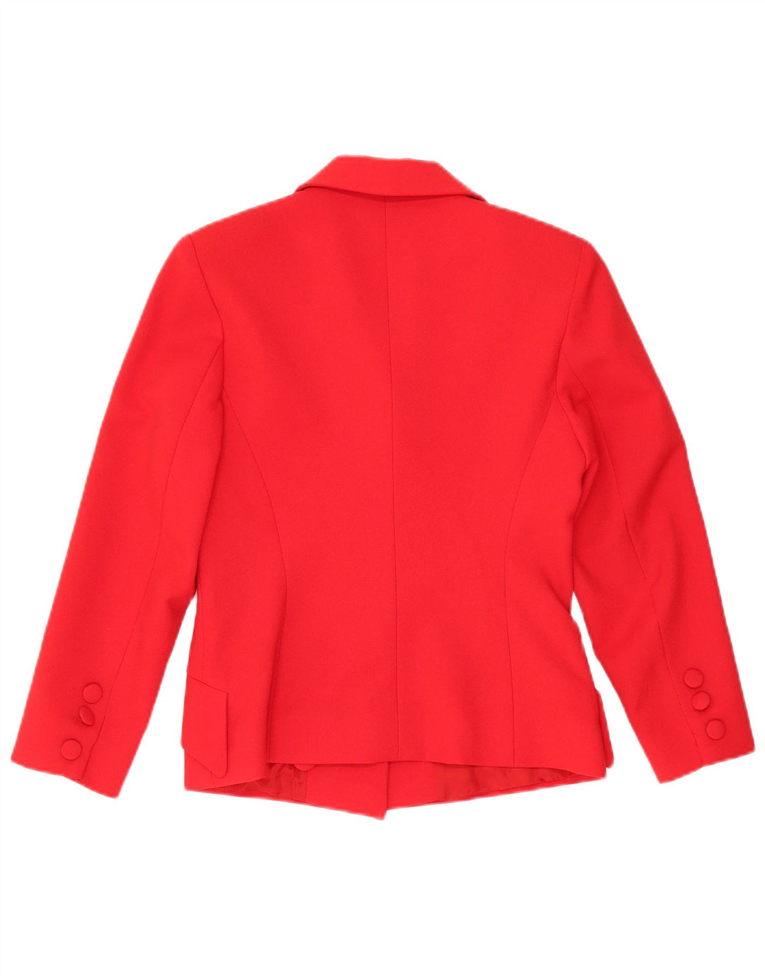 Jaqueta blazer feminina vintage com 4 botões IT 40 pequena lã vermelha