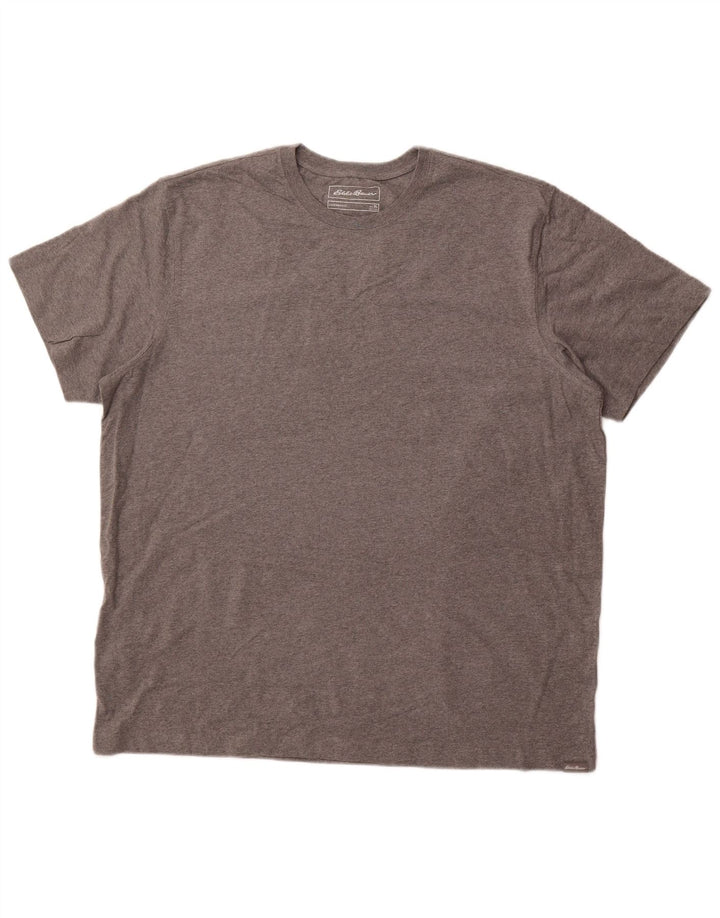 Camiseta masculina EDDIE BAUER Top XL algodão cinza