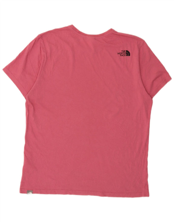 Camiseta masculina The North Face grande algodão rosa