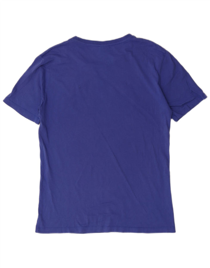 Gaelle Camiseta masculina gráfica top pequeno azul