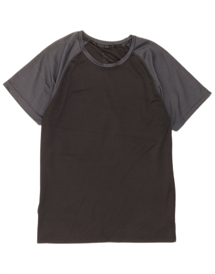 Mountain Warehouse Camiseta masculina IsoCool Top pequeno bloco colorido preto