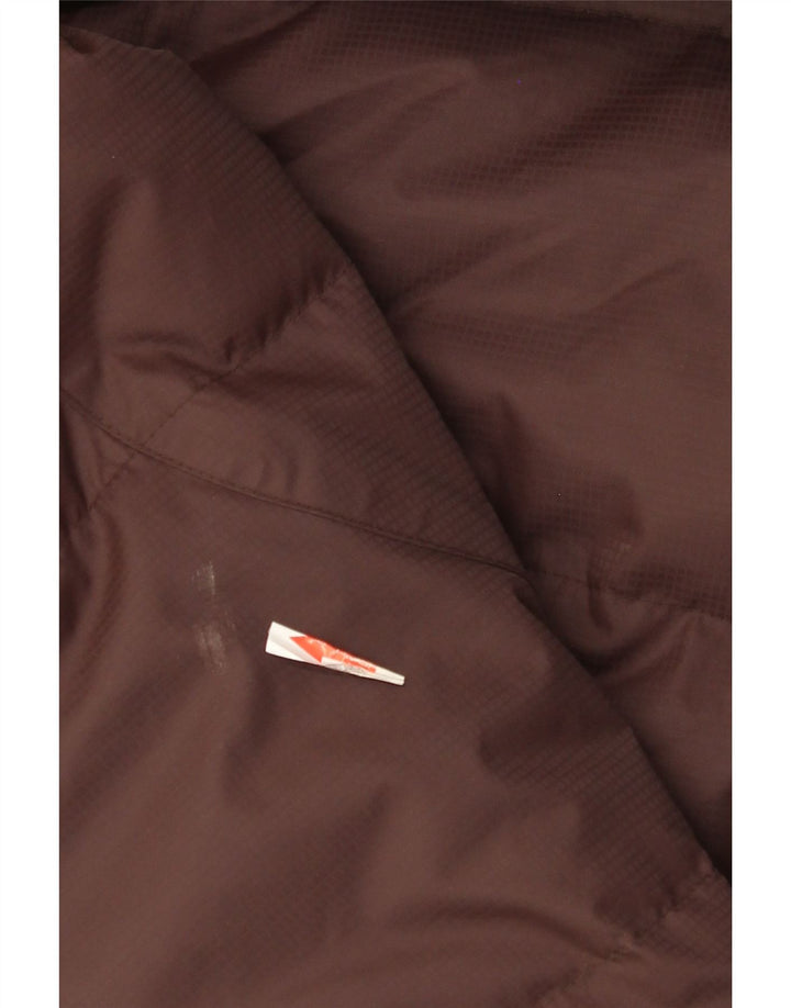 Jaqueta acolchoada com capuz feminino Colmar IT 42 poliamida marrom médio