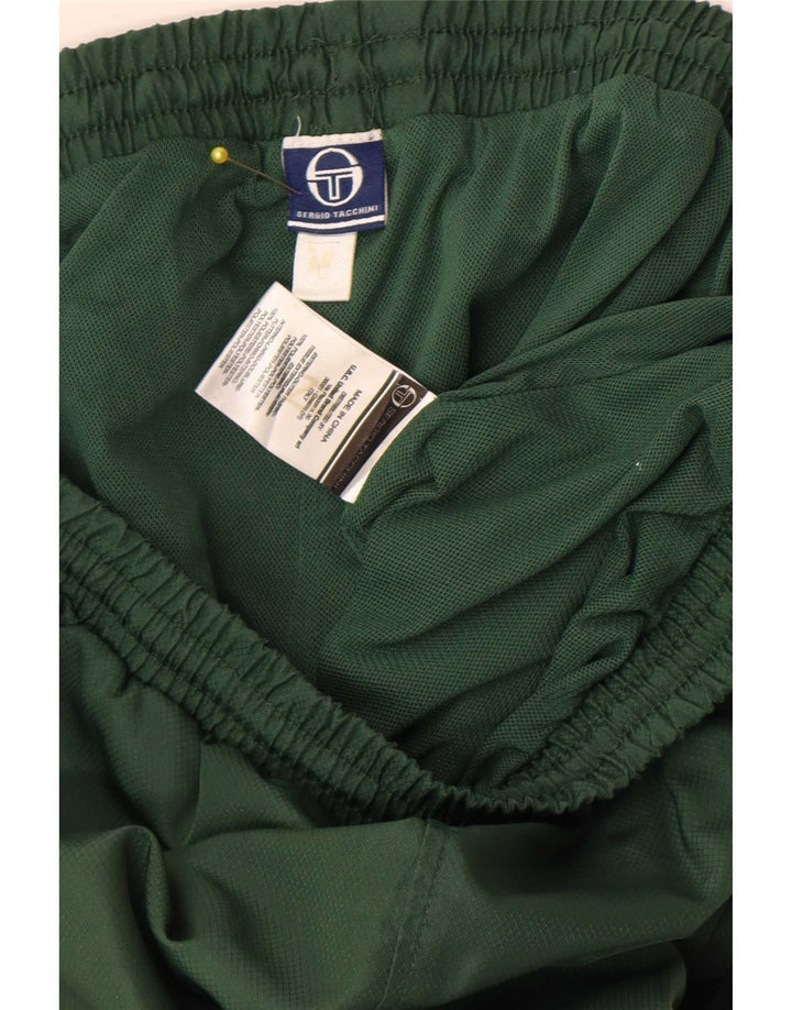 Sergio Tacchini Calça de treino masculina Joggers grande poliéster verde