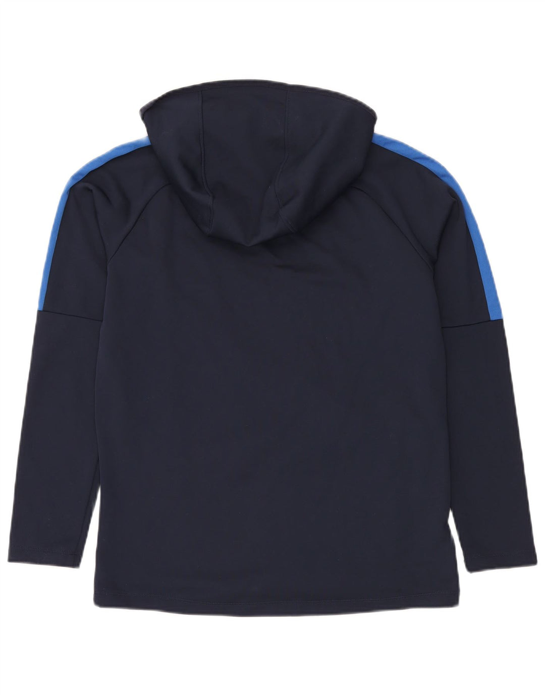 NIKE Masculino Dri Fit Hoodie Jumper Médio Azul Marinho Colourblock Poliéster