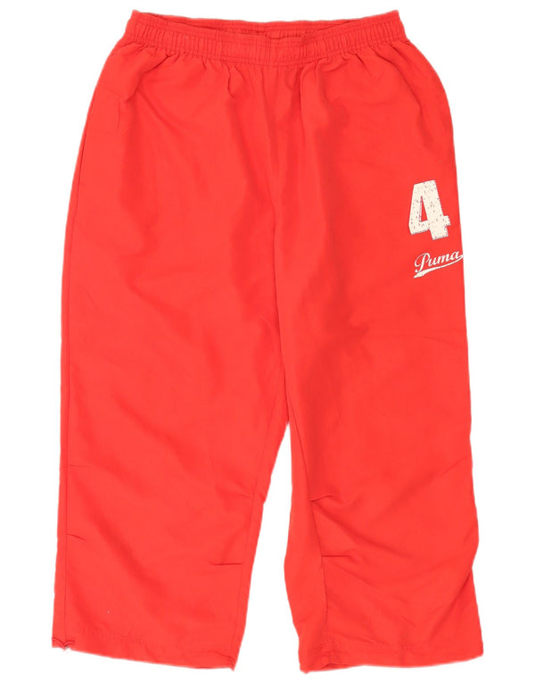Calça de treino masculina Puma Graphic Capri médio vermelho poliéster