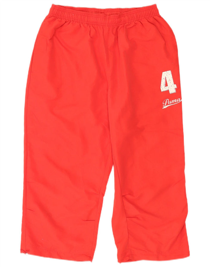 Calça de treino masculina Puma Graphic Capri médio vermelho poliéster