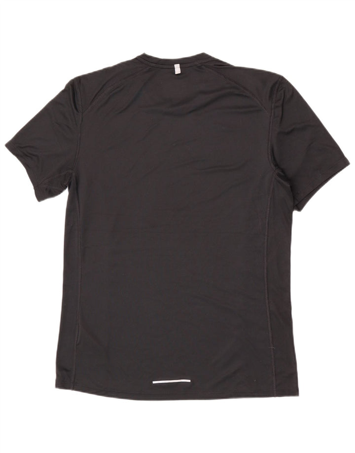 Camiseta masculina NIKE Dri Fit Top médio preto poliéster