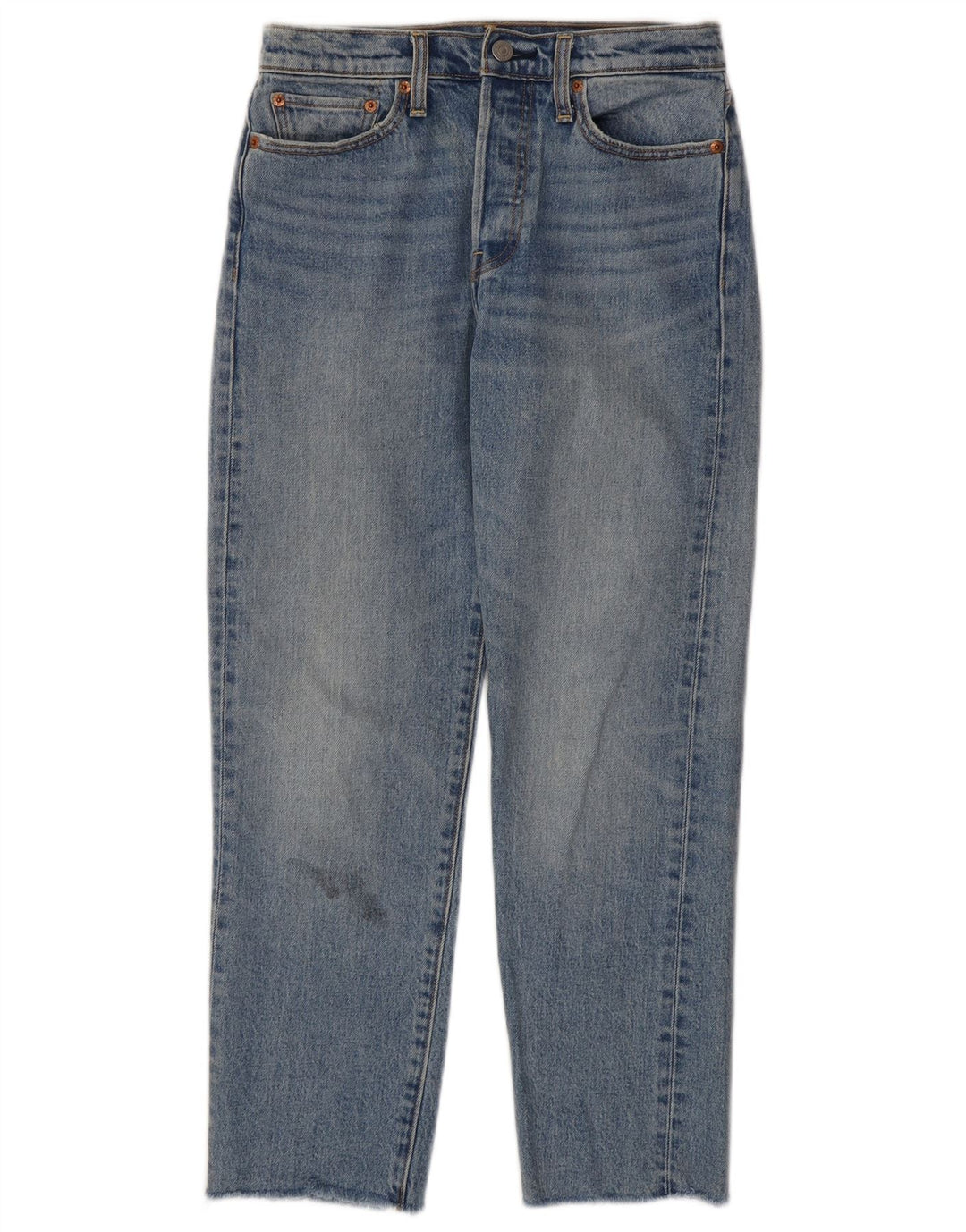 Jeans recortados femininos LEVI'S W27 L25 algodão azul