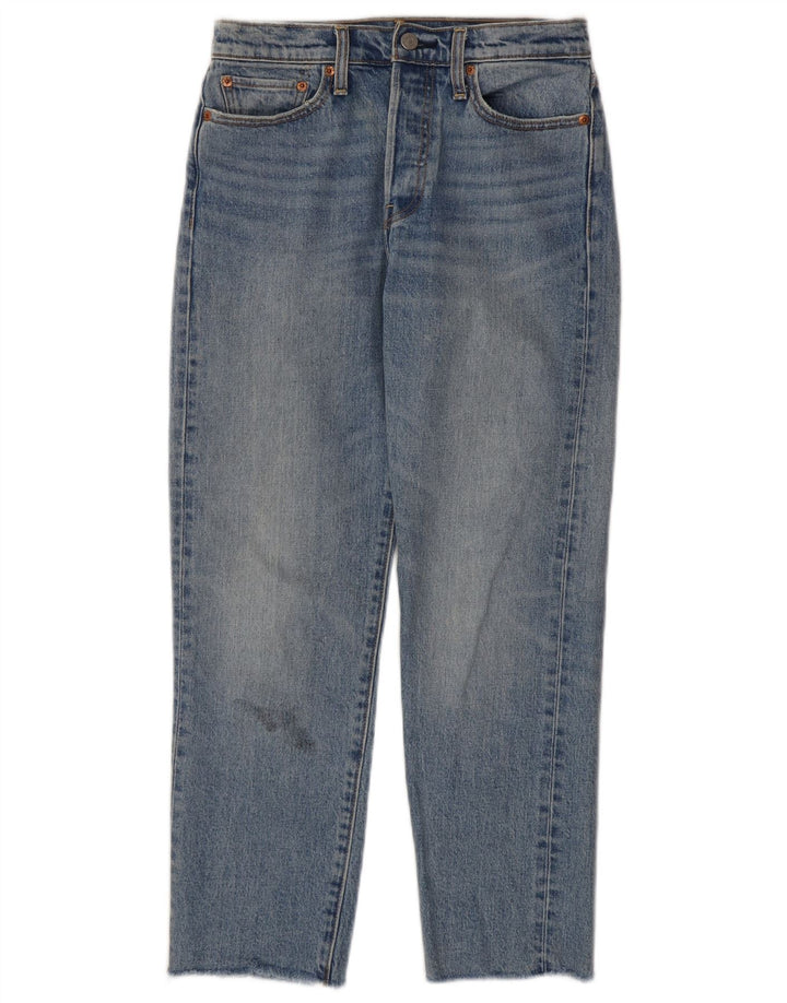Jeans recortados femininos LEVI'S W27 L25 algodão azul