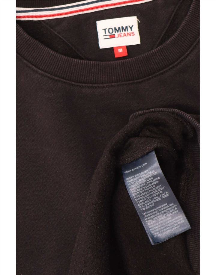 Tommy Hilfiger moletom feminino jumper UK 14 médio algodão preto
