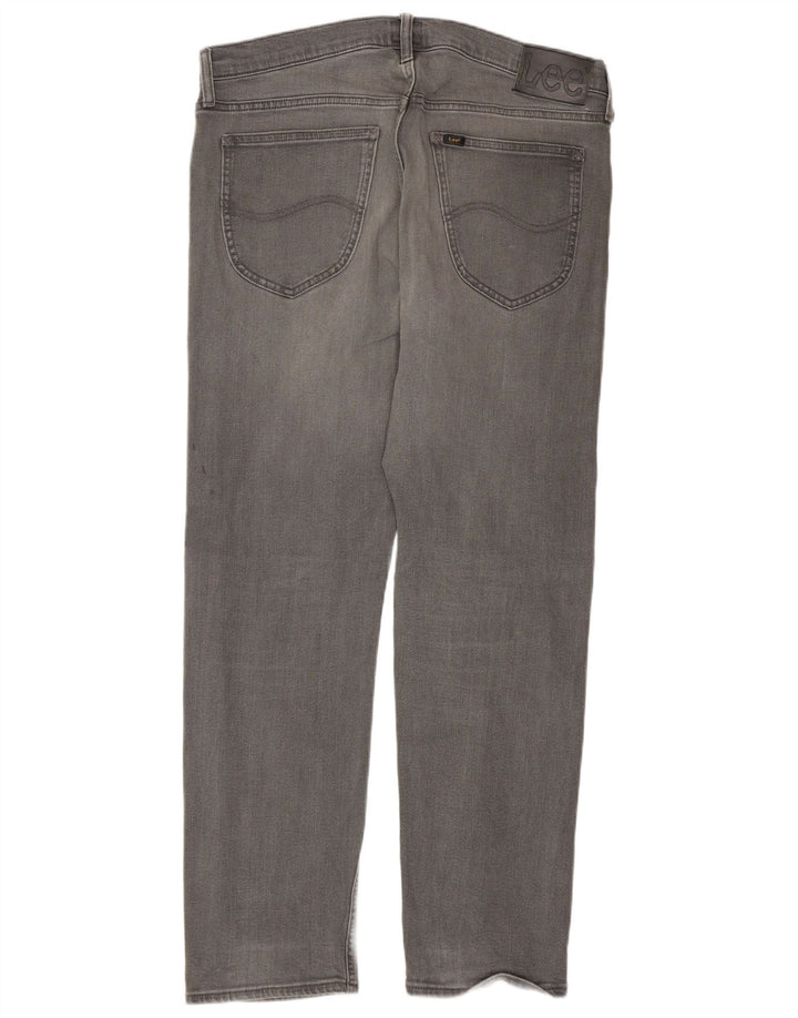 Lee Mens Daren Zip Fly Slim Jeans W34 L30 Algodão Cinza