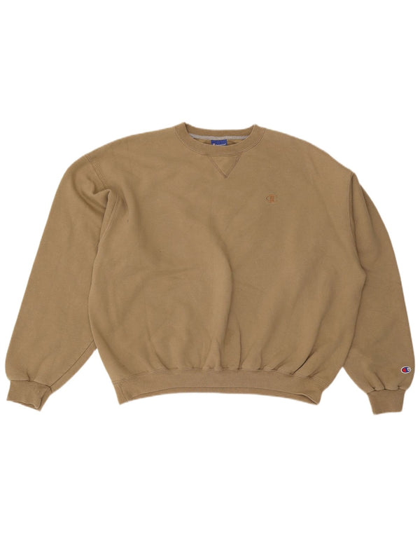 Campeão Mens Moletom Jumper XL Algodão Marrom