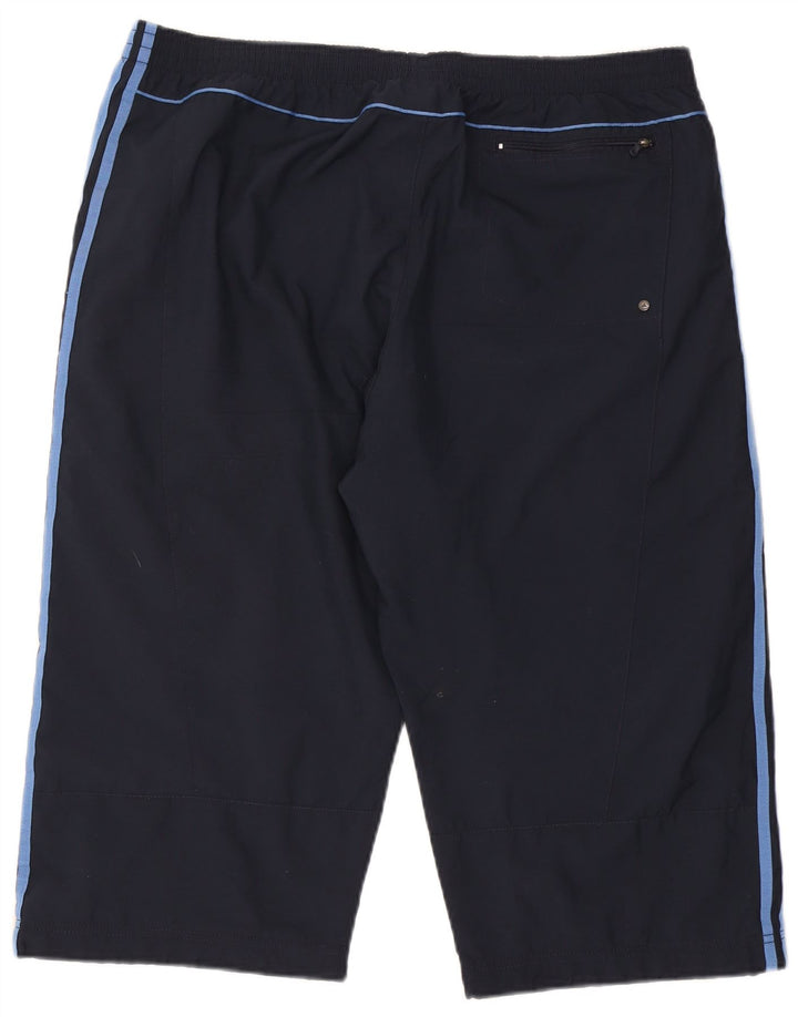 Adidas Mens Bermuda Sport Shorts 2XL Azul Marinho Poliéster