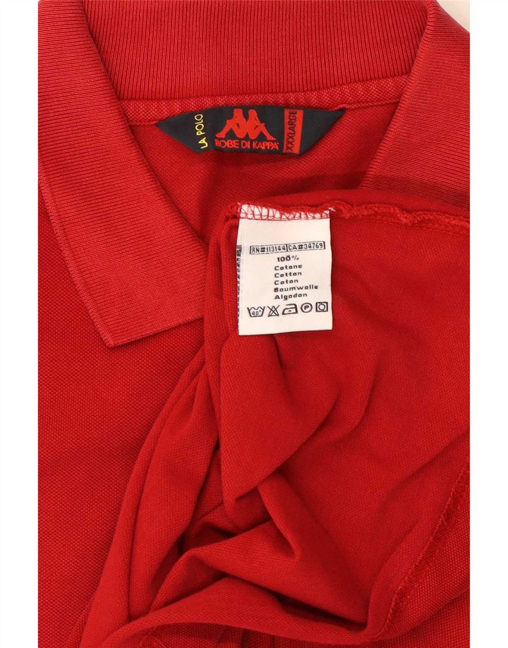 Camisa polo masculina Kappa 3XL algodão vermelho