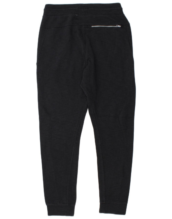 Calça de treino masculina Nike joggers médio preto manchado de algodão
