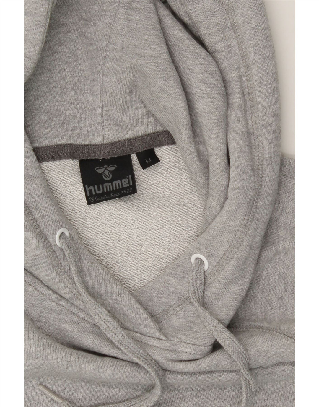 HUMMEL Womens Graphic Hoodie Jumper UK 14 Medium Grey Vintage Hummel and Second-Hand Hummel from Messina Hembry 