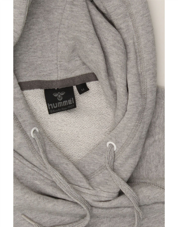 HUMMEL Womens Graphic Hoodie Jumper UK 14 Medium Grey Vintage Hummel and Second-Hand Hummel from Messina Hembry 