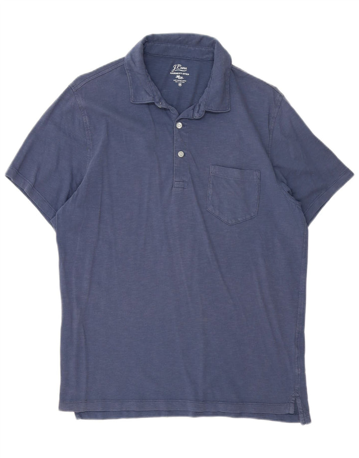 Camisa polo masculina J. CREW Garment Dyed de algodão azul marinho médio