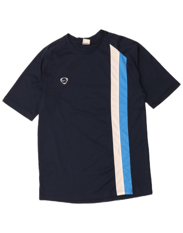Camiseta masculina NIKE Top Médio Azul Marinho Colourblock Poliéster