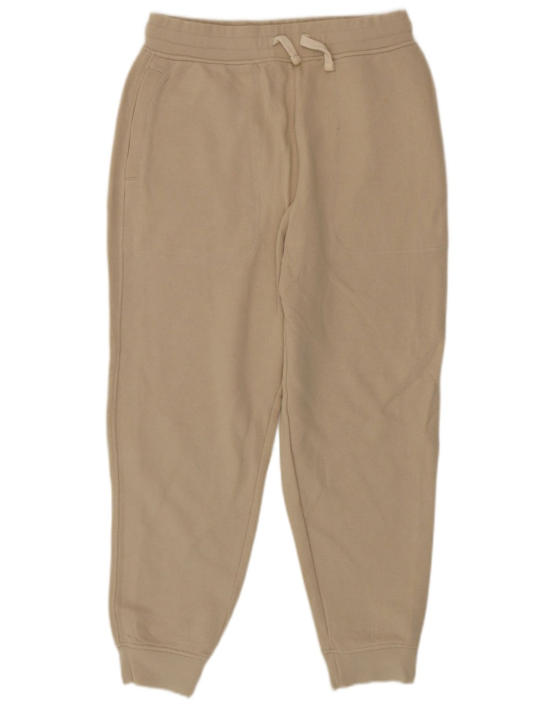 Zara Calça de treino masculina Joggers médio algodão bege