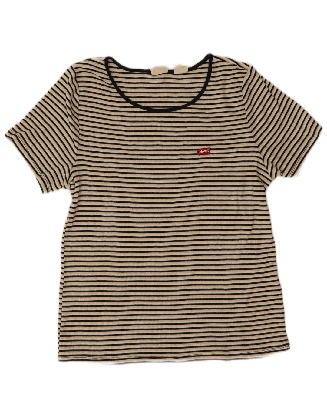 Camiseta feminina Levi's UK 18 XL listrada multicolorida