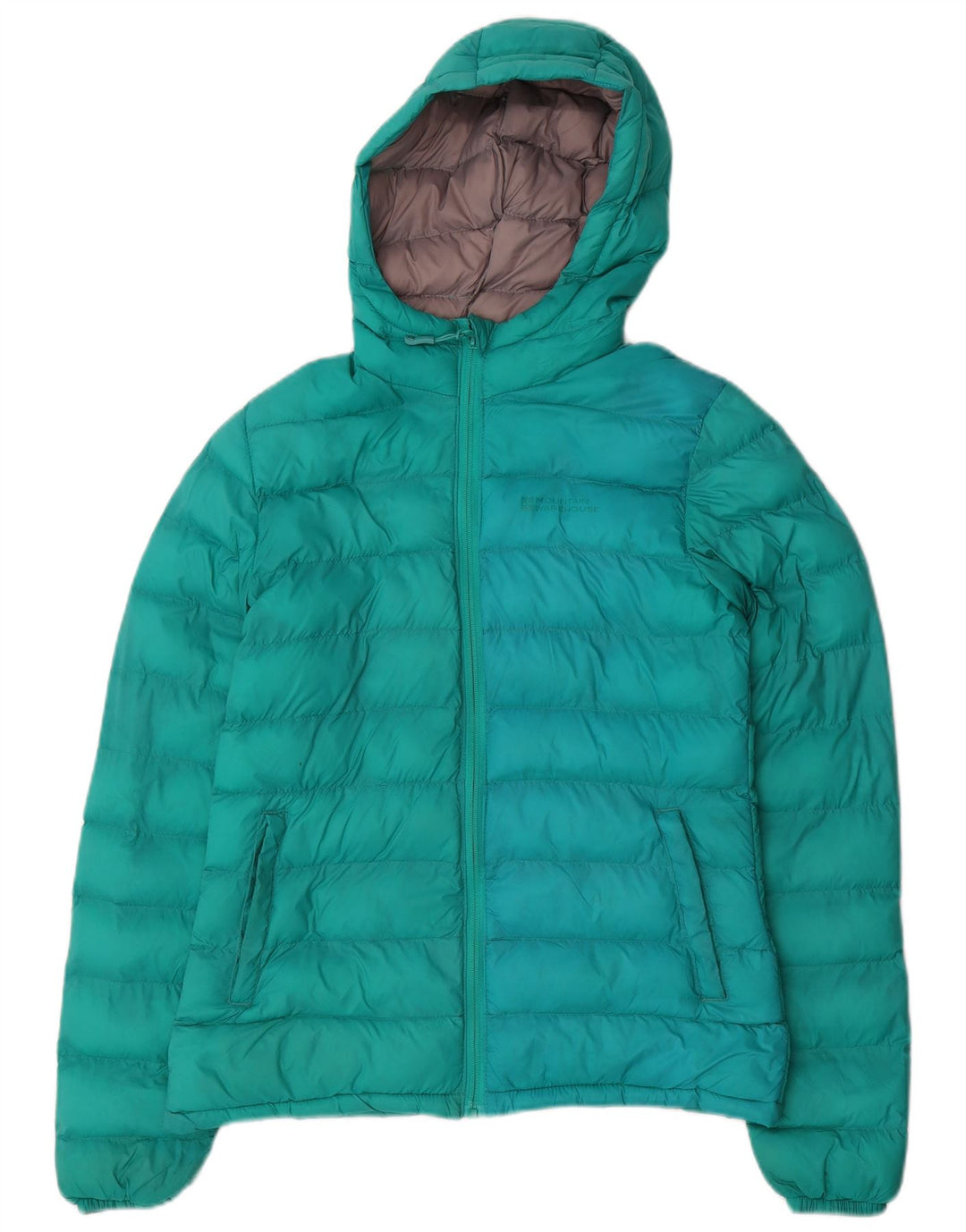 Jaqueta acolchoada com capuz feminina Mountain Warehouse UK 8 Small Green Colourblock
