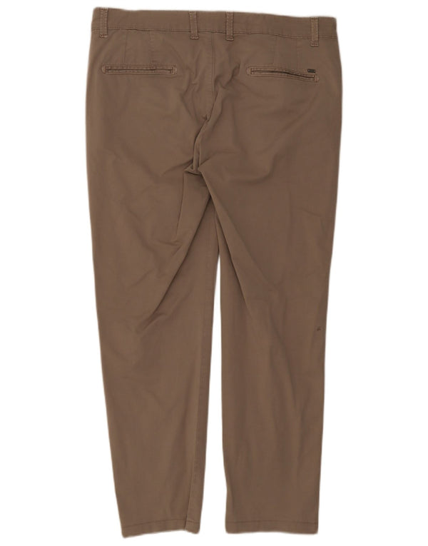 Liu Jo Calça Chino Masculina Reta IT 54 2XL W42 L28 Algodão Bege