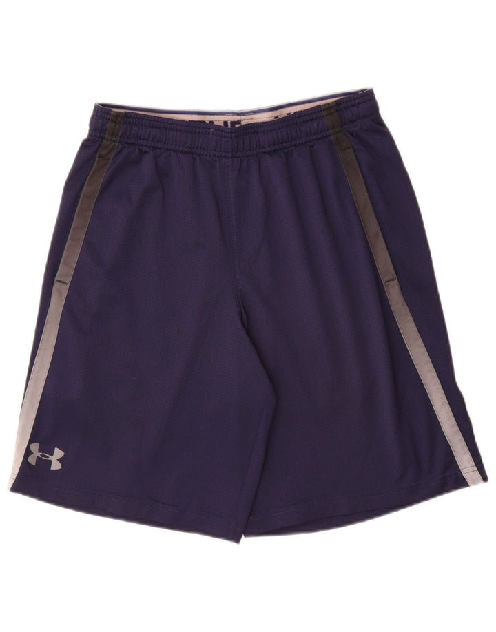 Under Armour Mens Heat Gear Sport Shorts Médio Poliéster Azul Marinho