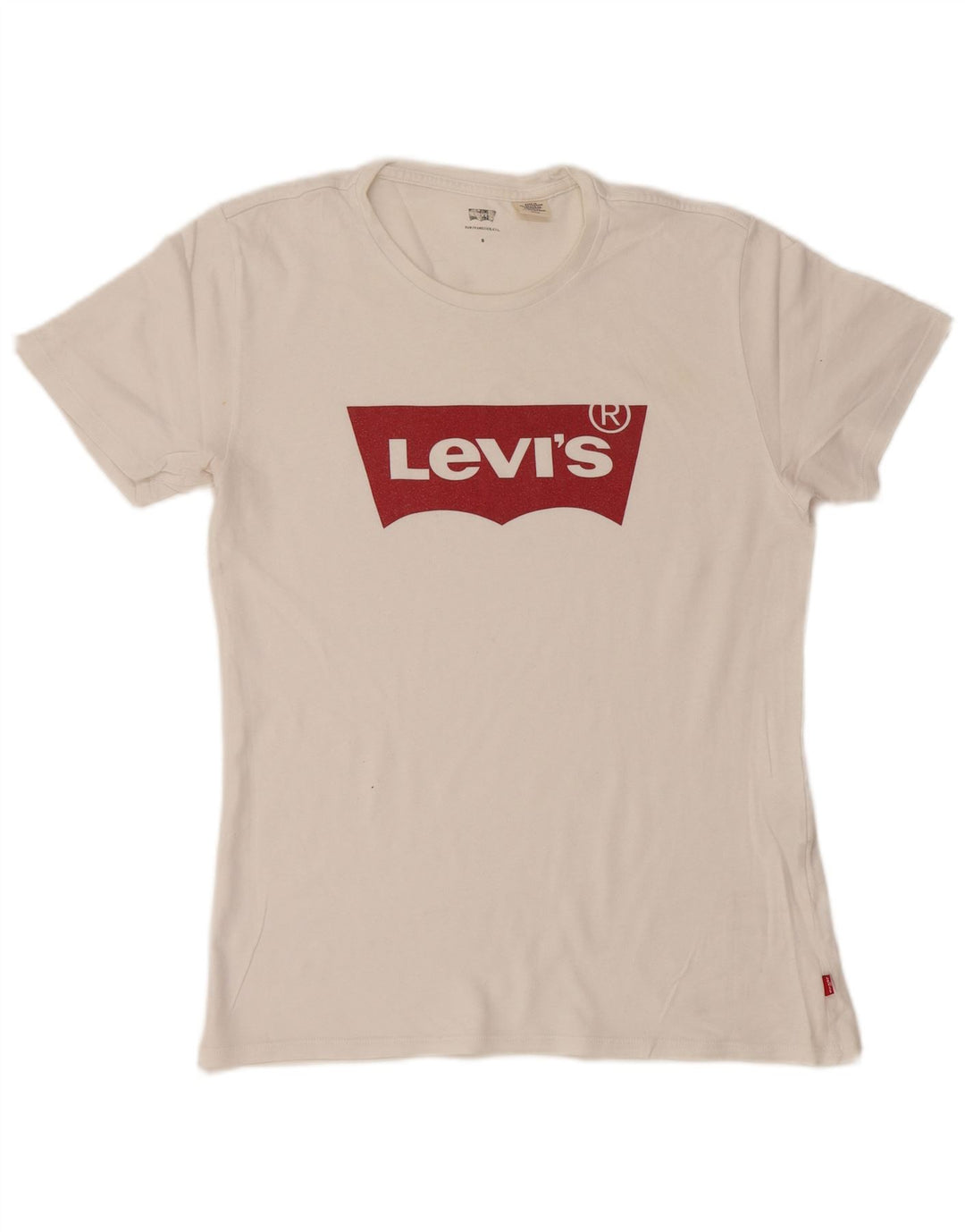 Camiseta masculina gráfica Levi's Top pequeno branco