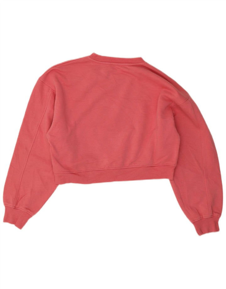 Zara Womens Crop Oversized Moletom Jumper Reino Unido 10 Pequeno Rosa