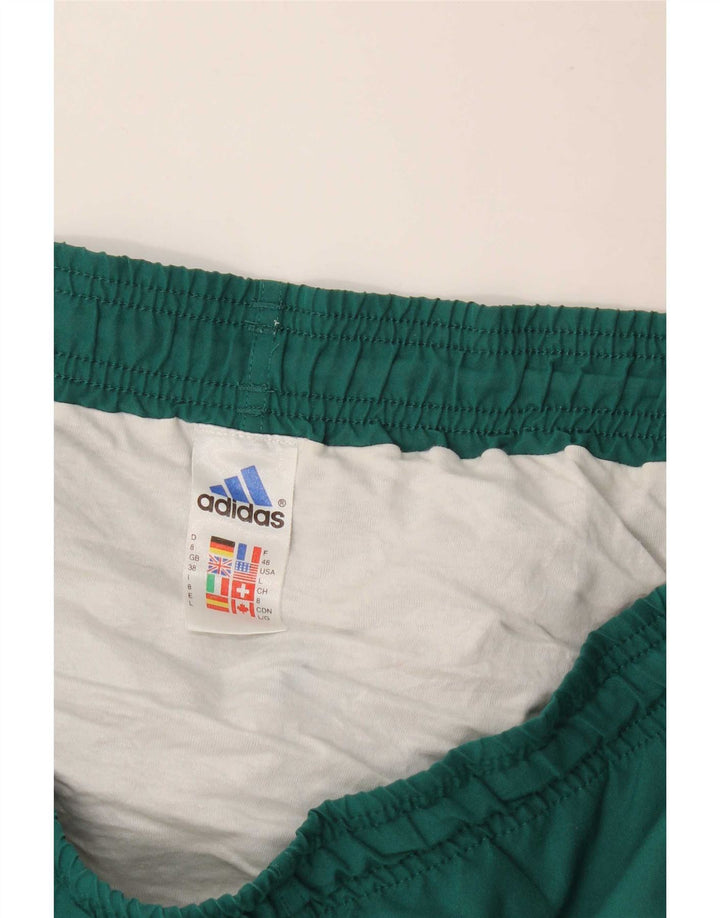 Shorts esportivos masculinos Adidas grande poliéster verde